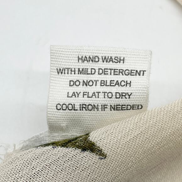 LIFE Womens Kimono Coverup Medium Floral Boho Festival Beach White Lotus Resort - Picture 6 of 8